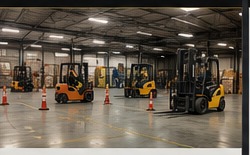 Professional forklift training facility